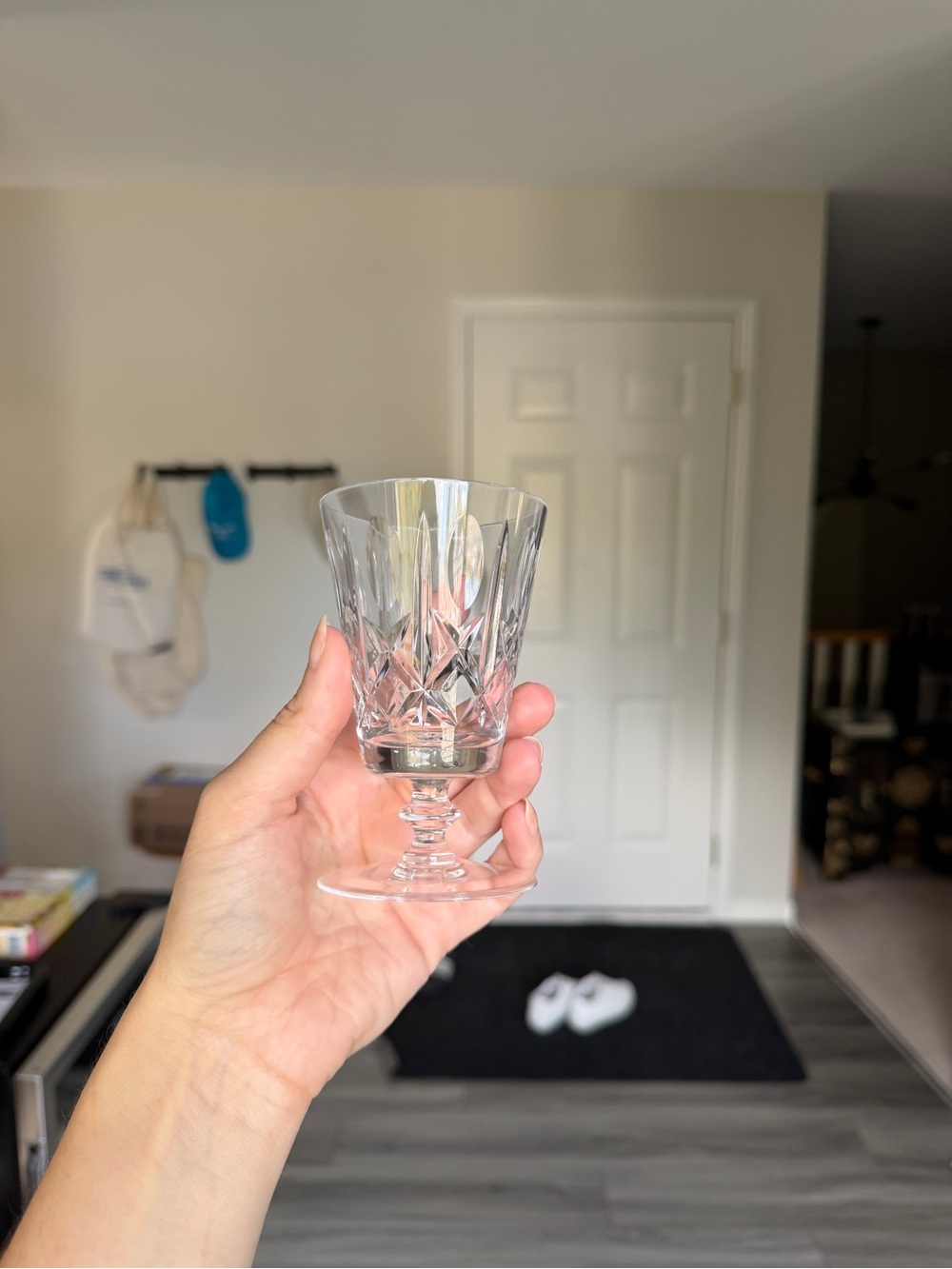 Crystal Cut Stemware Wine Glass - Clear (2)
